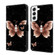 Samsung Galaxy S22 Crystal 3D Shockproof Protective Leather Phone Case - Pink Diamond Butterfly