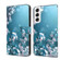 Samsung Galaxy S22 Crystal 3D Shockproof Protective Leather Phone Case - Plum Flower