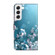Samsung Galaxy S22 Crystal 3D Shockproof Protective Leather Phone Case - Plum Flower
