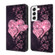 Samsung Galaxy S22 Crystal 3D Shockproof Protective Leather Phone Case - Lace Love