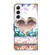 Samsung Galaxy S22 Crystal 3D Shockproof Protective Leather Phone Case - Pink Diamond Heart