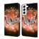 Samsung Galaxy S22 Crystal 3D Shockproof Protective Leather Phone Case - Crystal Butterfly