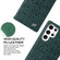 Samsung Galaxy S22 Ultra 5G Fierre Shann Crocodile Texture Magnetic Genuine Leather Phone Case - Green