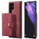 Samsung Galaxy S22 Ultra JEEHOOD Retro Magnetic Detachable Phone Case - Red