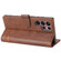 Samsung Galaxy S22 Ultra 5G Classic Wallet Flip Leather Phone Case - Brown