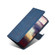 Samsung Galaxy S22 Ultra 5G Skin Feel Crocodile Magnetic Clasp Leather Phone Case - Blue