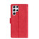 Samsung Galaxy S22 Ultra 5G Skin Feel Crocodile Magnetic Clasp Leather Phone Case - Red