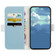 Samsung Galaxy S22 Ultra 5G Candy Color Litchi Texture Leather Phone Case - Light Blue
