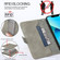 Samsung Galaxy S22 Ultra 5G RFID Geometric Line Flip Leather Phone Case - Grey