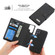 Samsung Galaxy S22 Ultra 5G Litchi Texture Magnetic Detachable Wallet Leather Phone Case - Black