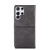 Samsung Galaxy S22 Ultra Cow Texture Magnetic Horizontal Flip Leather Phone Case - Black