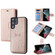 Samsung Galaxy S22 Ultra 5G Litchi Texture Magnetic Detachable Wallet Leather Phone Case - Rose Gold
