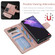 Samsung Galaxy S22 Ultra 5G Litchi Texture Magnetic Detachable Wallet Leather Phone Case - Rose Gold