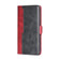 Samsung Galaxy S22 Ultra Contrast Color Side Buckle Leather Phone Case - Red + Black