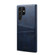 Samsung Galaxy S22 Ultra Calf Texture Back Protective Phone Case with Card Slots - Blue