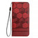 Samsung Galaxy S22 Ultra 5G Football Texture Magnetic Leather Flip Phone Case - Red