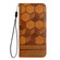 Samsung Galaxy S22 Ultra 5G Football Texture Magnetic Leather Flip Phone Case - Khaki