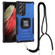Samsung Galaxy S22 Ultra 5G Lanyard Aluminum and TPU Phone Case - Blue
