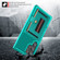 Samsung Galaxy S22 Ultra 5G ZM06 Card Bag TPU + Leather Phone Case - Cyan