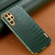 Samsung Galaxy S22 Ultra 5G 6D Electroplating Crocodile Texture Phone Case - Green