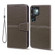 Samsung Galaxy S22 Ultra 5G Litchi RFID Leather Phone Case - Khaki
