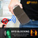 Samsung Galaxy S22 Ultra 5G Litchi RFID Leather Phone Case - Khaki