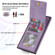 Samsung Galaxy S22 Ultra 5G N.Bekus Vertical Flip Card Slot RFID Phone Case - Purple
