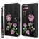 Samsung Galaxy S22 Ultra 5G 3D Painted Leather Phone Case - Rose