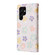 Samsung Galaxy S22 Ultra Bronzing Painting RFID Leather Case - Bloosoming Flower
