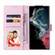 Samsung Galaxy S22 Ultra Bronzing Painting RFID Leather Case - Bloosoming Flower