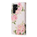 Samsung Galaxy S22 Ultra Bronzing Painting RFID Leather Case - Rose Flower
