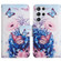 Samsung Galaxy S22 Ultra 5G Painted Pattern Horizontal Flip Leather Phone Case - Purple Butterfly
