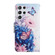 Samsung Galaxy S22 Ultra 5G Painted Pattern Horizontal Flip Leather Phone Case - Purple Butterfly
