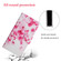 Samsung Galaxy S22 Ultra 5G Painted Pattern Horizontal Flip Leather Phone Case - Red Flower