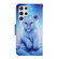 Samsung Galaxy S22 Ultra 5G Painted Pattern Horizontal Flip Leather Phone Case - Little Leopard
