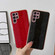 Samsung Galaxy S22 Ultra 5G Genuine Leather Weilai Series Nano Electroplating Phone Case - Green