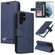 Samsung Galaxy S22 Ultra 5G GQUTROBE Right Angle Leather Phone Case - Blue