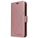 Samsung Galaxy S22 Ultra 5G GQUTROBE Right Angle Leather Phone Case - Rose Gold