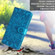 Samsung Galaxy S22 Ultra 5G Embossed Sunflower Leather Phone Case - Blue