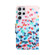 Samsung Galaxy S22 Ultra 5G Colored Drawing Leather Phone Case - Heart