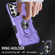 Samsung Galaxy S22 Ultra 5G Ring Holder Armor Hybrid Phone Case - Purple