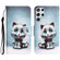 Samsung Galaxy S22 Ultra 5G Colored Drawing Leather Phone Case - Blue Eyes
