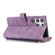Samsung Galaxy S22 Ultra 5G Dream 9-Card Wallet Zipper Bag Leather Phone Case - Purple