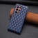 Samsung Galaxy S22 Ultra 5G Diamond Lattice Vertical Flip Leather Phone Case - Blue