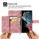 Samsung Galaxy S22 Ultra 5G Skin-feel Flowers Embossed Wallet Leather Phone Case - Pink