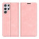 Samsung Galaxy S22 Ultra 5G Retro-skin Business Magnetic Suction Leather Case with Holder & Card Slots & Wallet - Pink