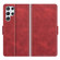 Samsung Galaxy S22 Ultra 5G Dual-side Magnetic Buckle Horizontal Flip Leather Case with Holder & Card Slots & Wallet - Red