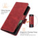 Samsung Galaxy S22 Ultra 5G Dual-side Magnetic Buckle Horizontal Flip Leather Case with Holder & Card Slots & Wallet - Red