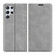 Samsung Galaxy S22 Ultra 5G Retro-skin Business Magnetic Suction Leather Case with Holder & Card Slots & Wallet - Grey