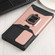 Samsung Galaxy S22 Ultra 5G Sliding Camera Cover Design PC + TPU Shockproof Phone Case with Ring Holder & Card Slot - Rose Gold